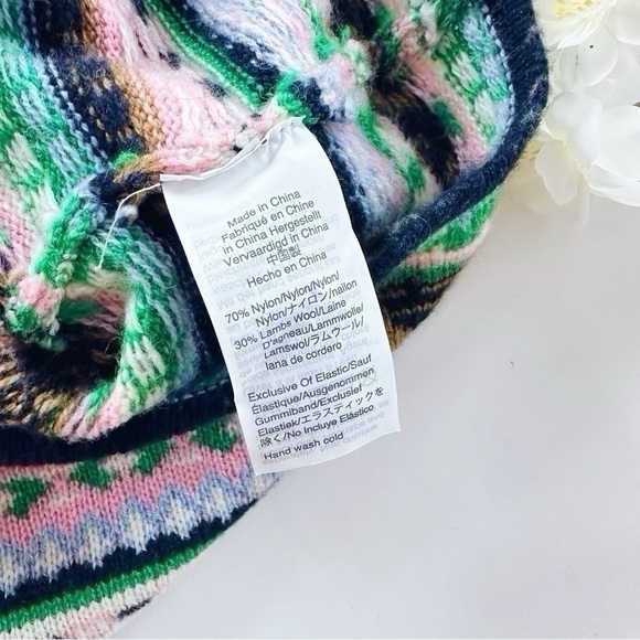 J.Crew Fair Isle Knit Wool Tube Skirt and Sweater Set in Navy Teak - Picture 9 of 9